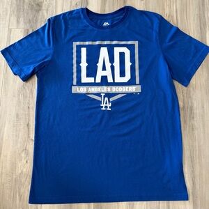 Majestic Royal Blue LAD Los Angeles Dodgers Short-Sleeve Tee
